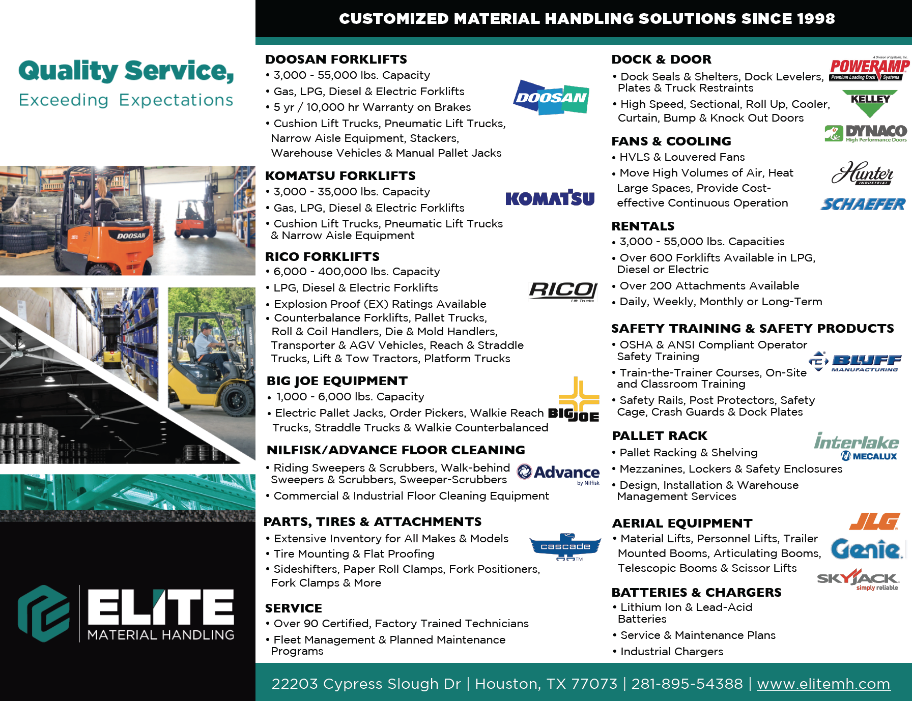 Manufacturer Promotions Elite Material Handling