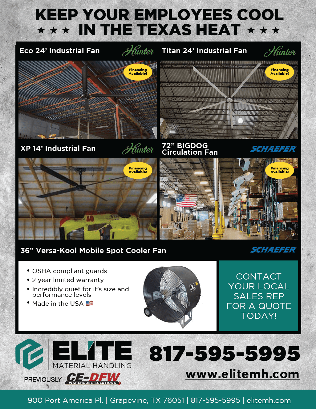 Warehouse fan flyer